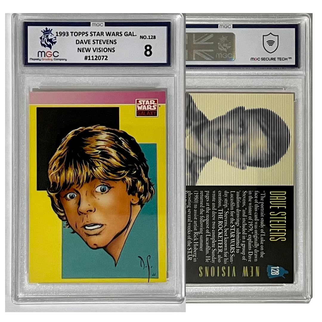 1993 Topps Star Wars Galaxy - Dave Stevens New Visions - Luke Skywalker - Graded MGC 8