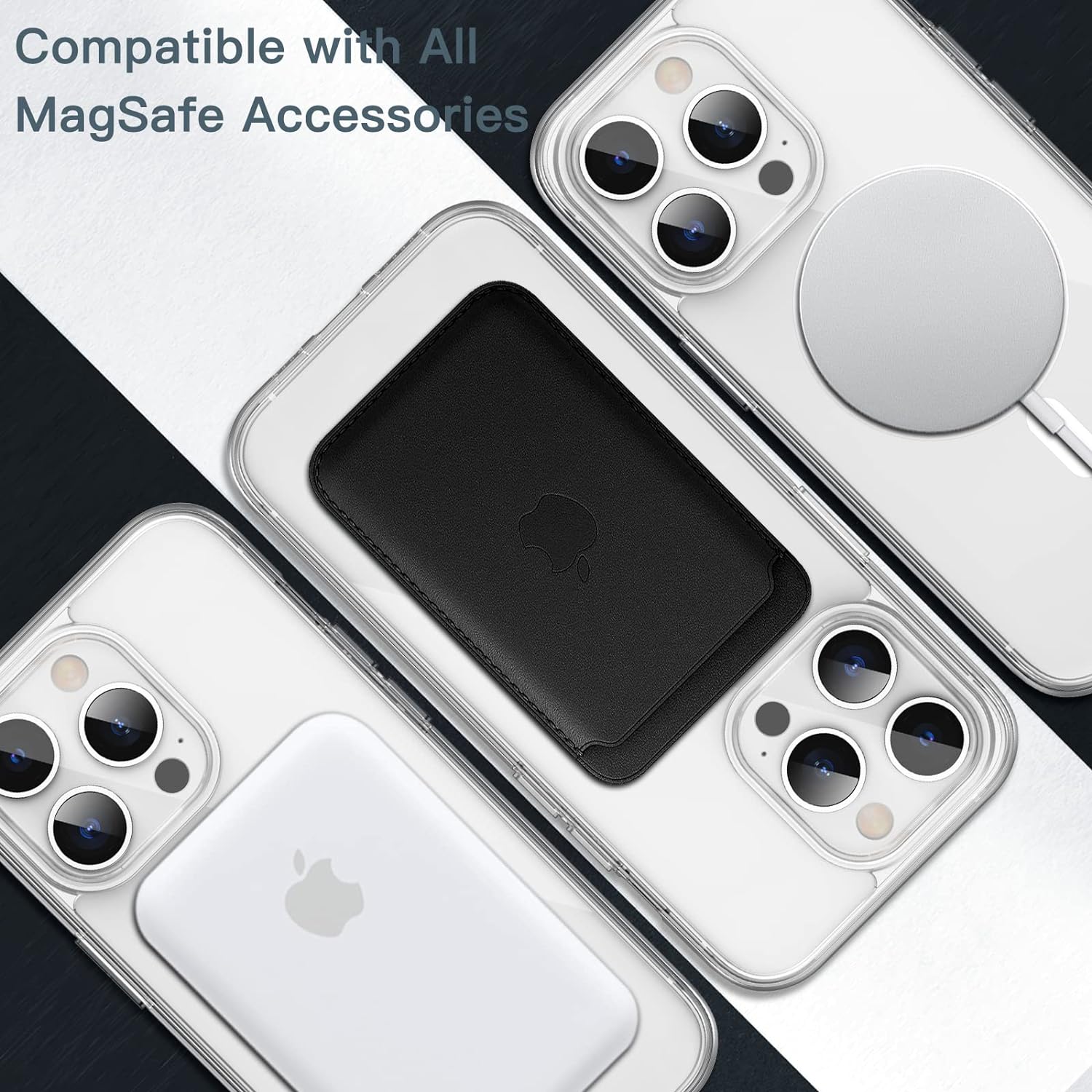 JETech Magnetic Case for iPhone 13 Pro 6.1-Inch Compatible with MagSafe Wireless Charging, Shockproof Phone Bumper Cover, Anti-Scratch Clear Back | Model iPhone 13 Pro 2026 - view 4