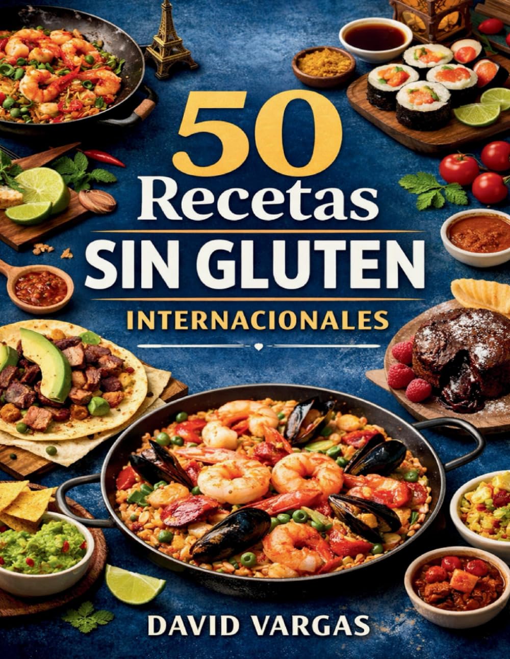 50 Recetas Sin Gluten Internacionales: Cocina global paso a paso con platos fáciles, variados y llenos de sabor