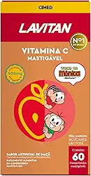 Lavitan Infantil Turma da Mônica Vitamina C Sabor Maçã com 60 Comprimidos Mastigáveis