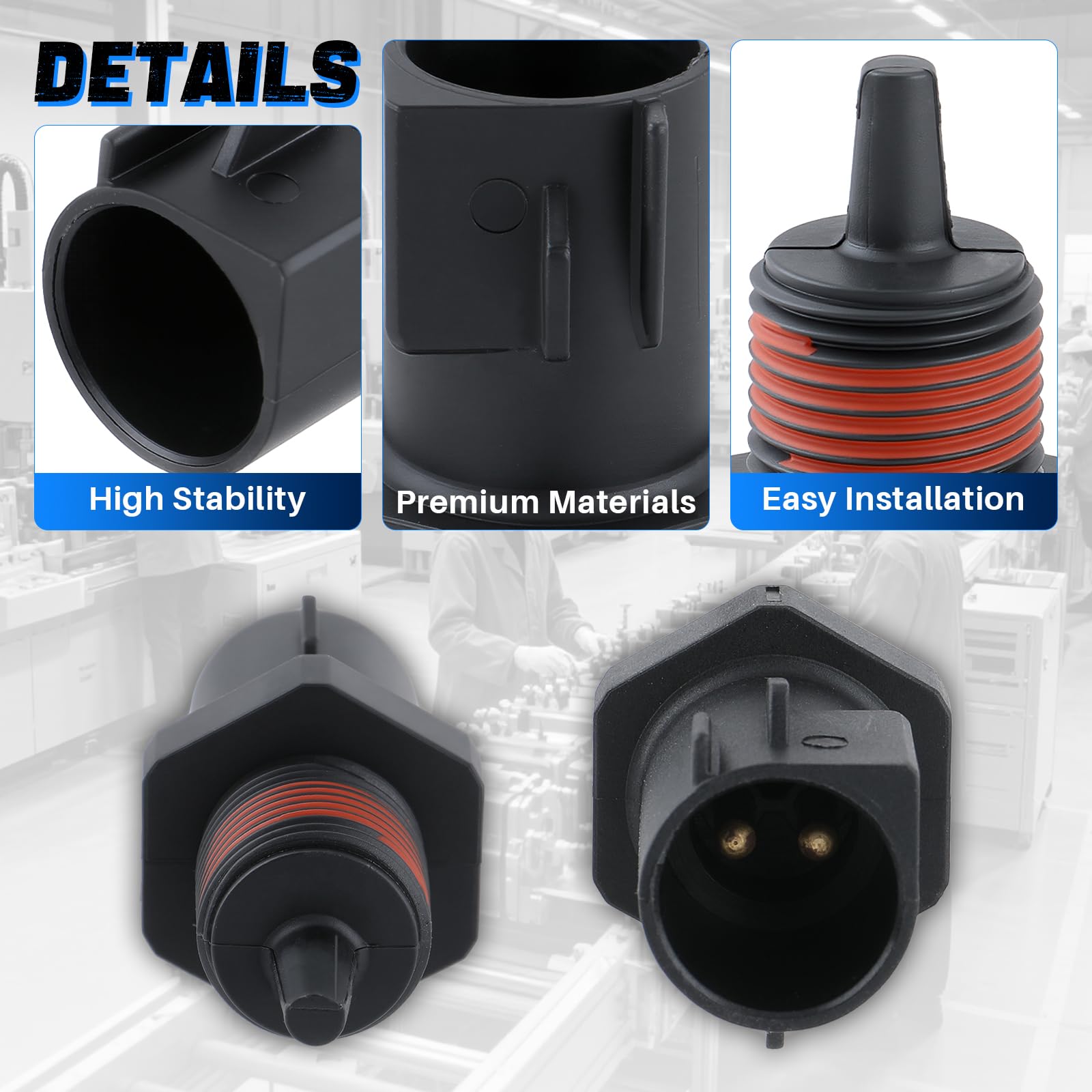AUTOKAY AE5Z12A647A Sensore di temperatura dell'aria di aspirazione della carica ambientale adatto per Ford Lincoln Mercury