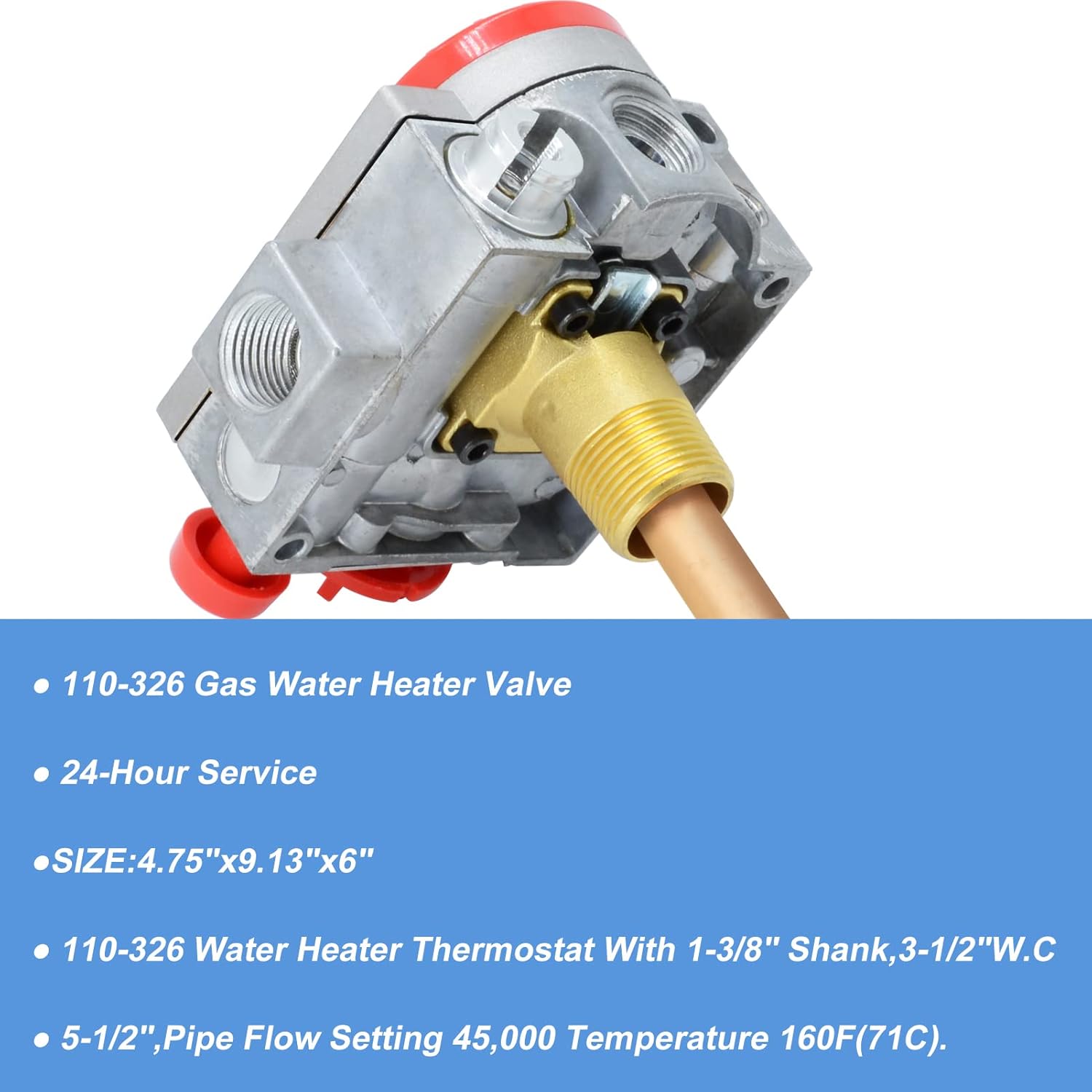 Buy 110326 Gas Water Heater Valve，Natural Gas Water Heater Thermostat