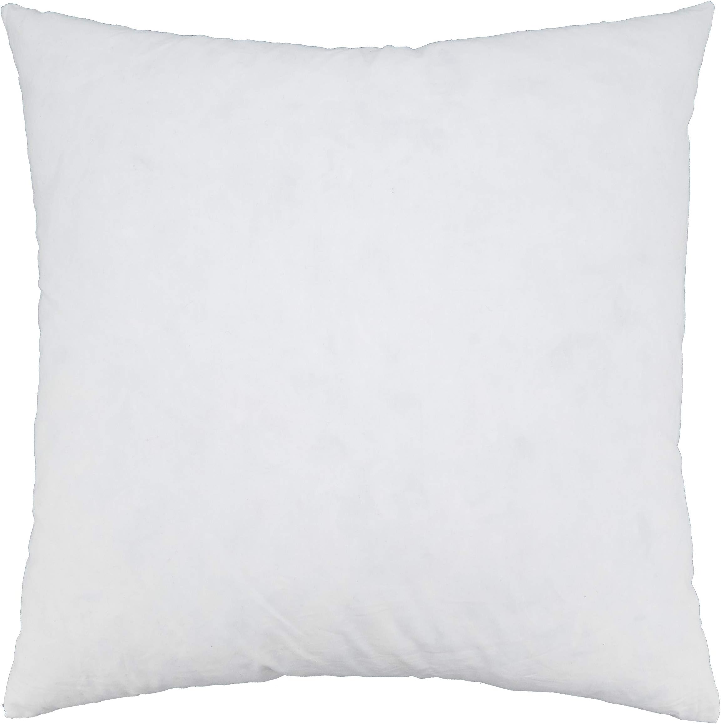 Down Feather Pillow Insert, White, 14"x14"