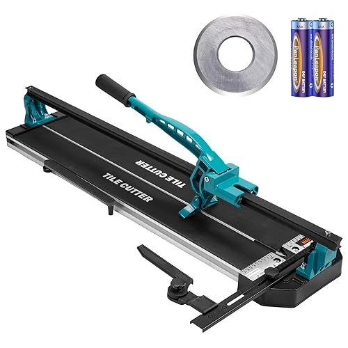 Mophorn 40 Inch Tile Cutter Single Rail Double Brackets Manual Tile Cutter 3/5 in Cap w/Precise Laser Manual Tile Cutter Tools for Precision Cutting (40 Inch)