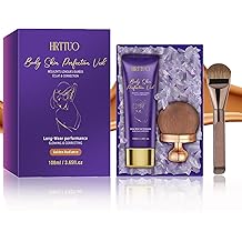 Body Coverage Perfector with Brush - Waterproof Leg & Body Makeup for Skin Imperfections & Uneven Tone, Transfer-Resistant Natural Finish Concealer, Flawless Looking Legs Golden Radiance