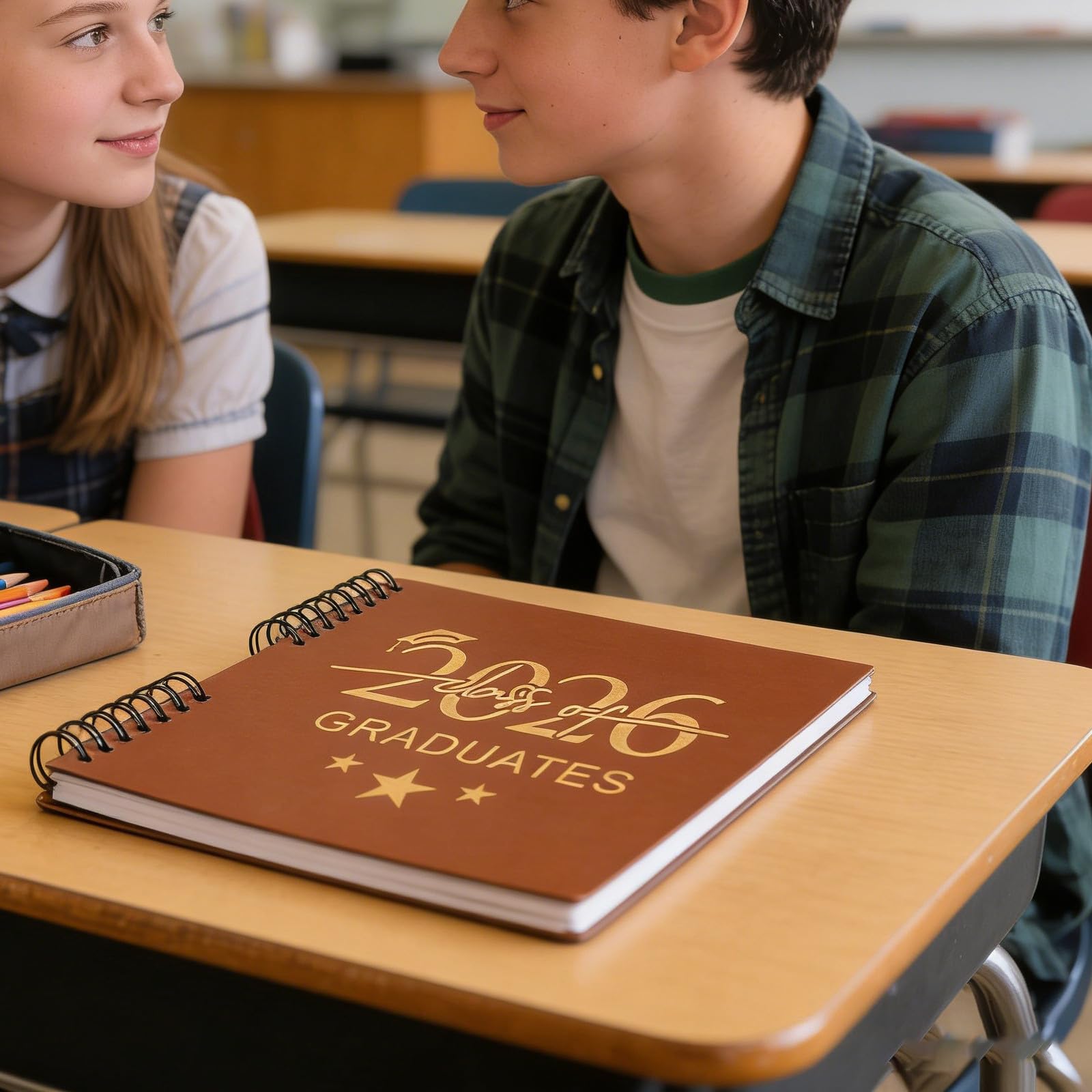 Tragbares und Leichtes Abschluss Spiralnotizbuch und Papier mit Einzigartigem Design für Klasse 2026 für Klassenfeiern und Reisen