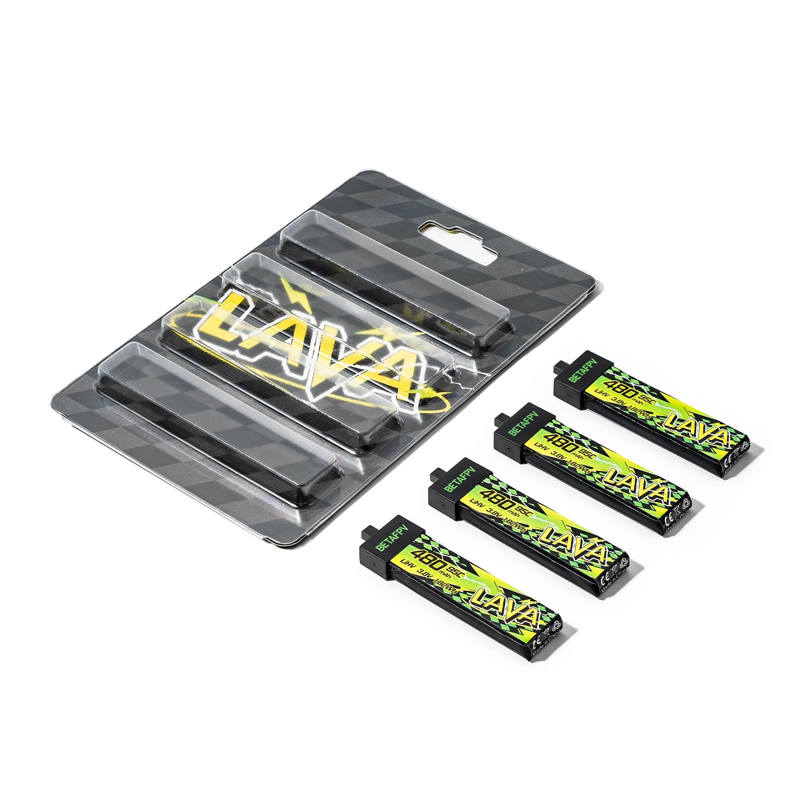 BETAFPV Bateria LAVA II 1S 480 mAh 3,8 V 95C LiHV BT2.0 do Tiny Whoop Drone Quadcopter