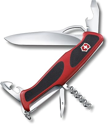 Victorinox Rangergrip 61, Navaja suiza, 130 mm, Cachas de 2 Componentes, Rojo/Negro