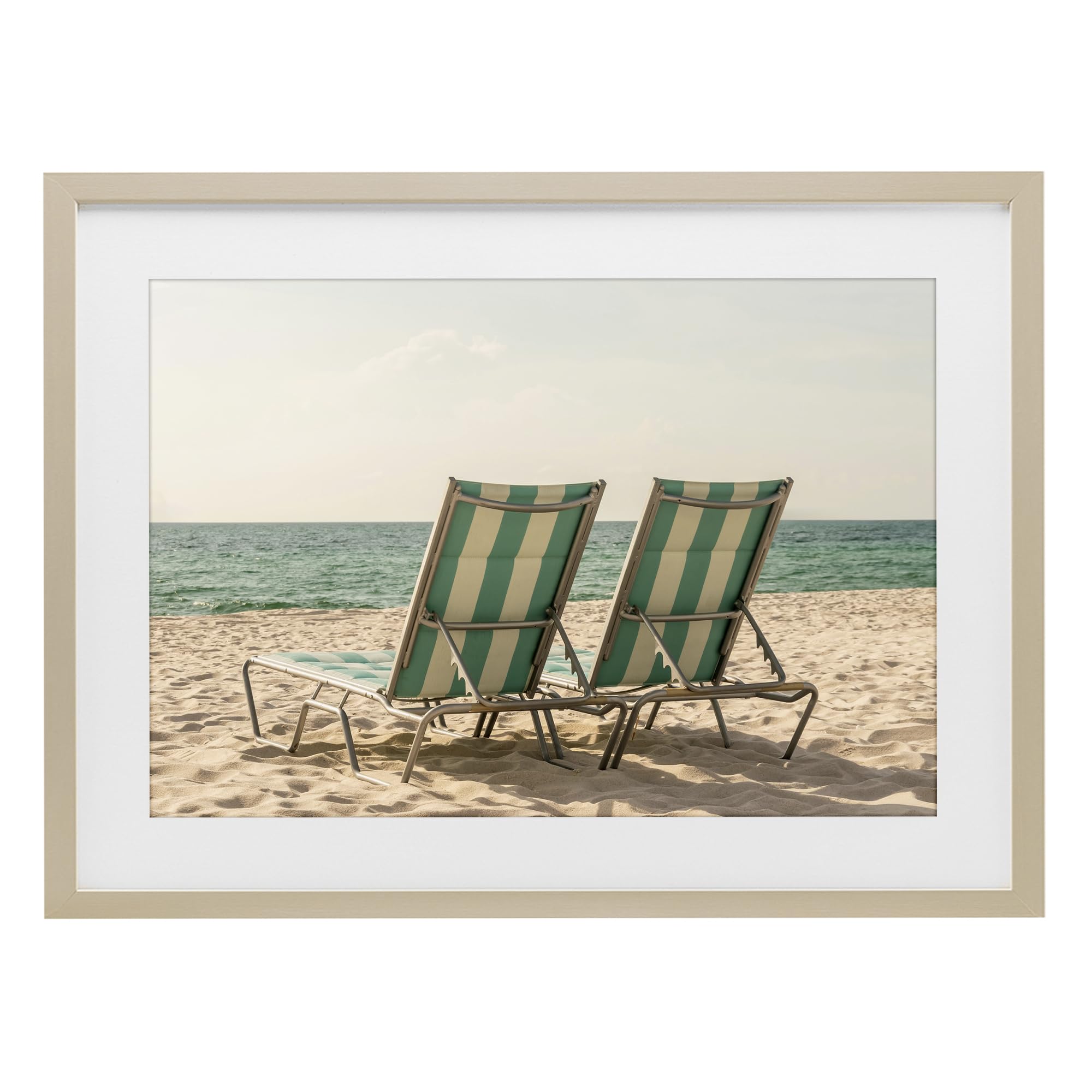 Tableau encadré Stupell Industries marron sous verre 23x17cm d'une finition haut de gamme