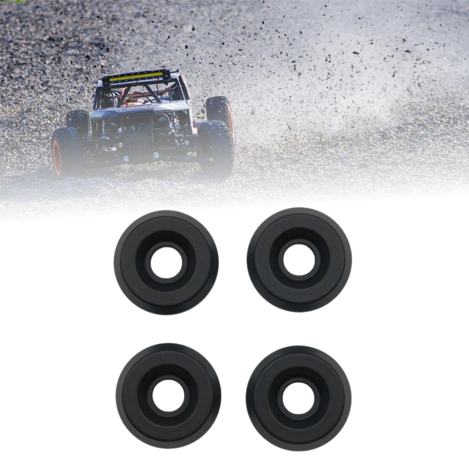 4 Pezzi di contrappesi per Pneumatici di Auto RC Crawler, Ruote di bilanciamento, Pezzi di Ricambio in Ferro per Modelli e C94, Auto RC 1/12,