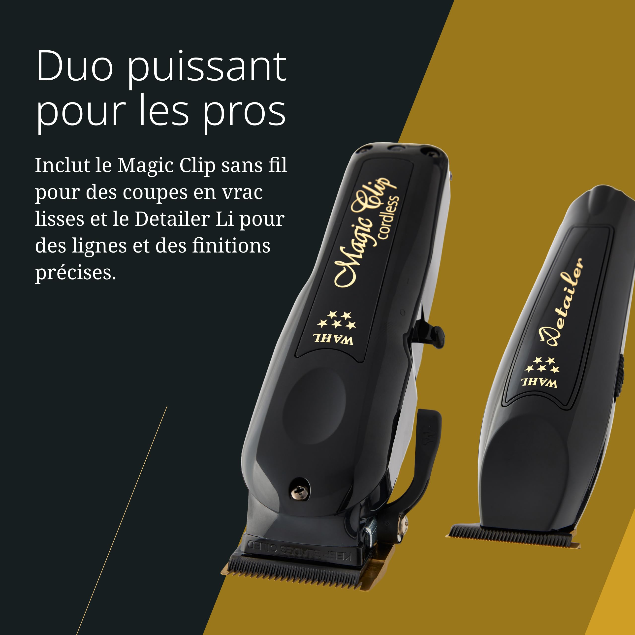 Wahl Barber Wireless Combo - Black Magic Clip & Detailer Li