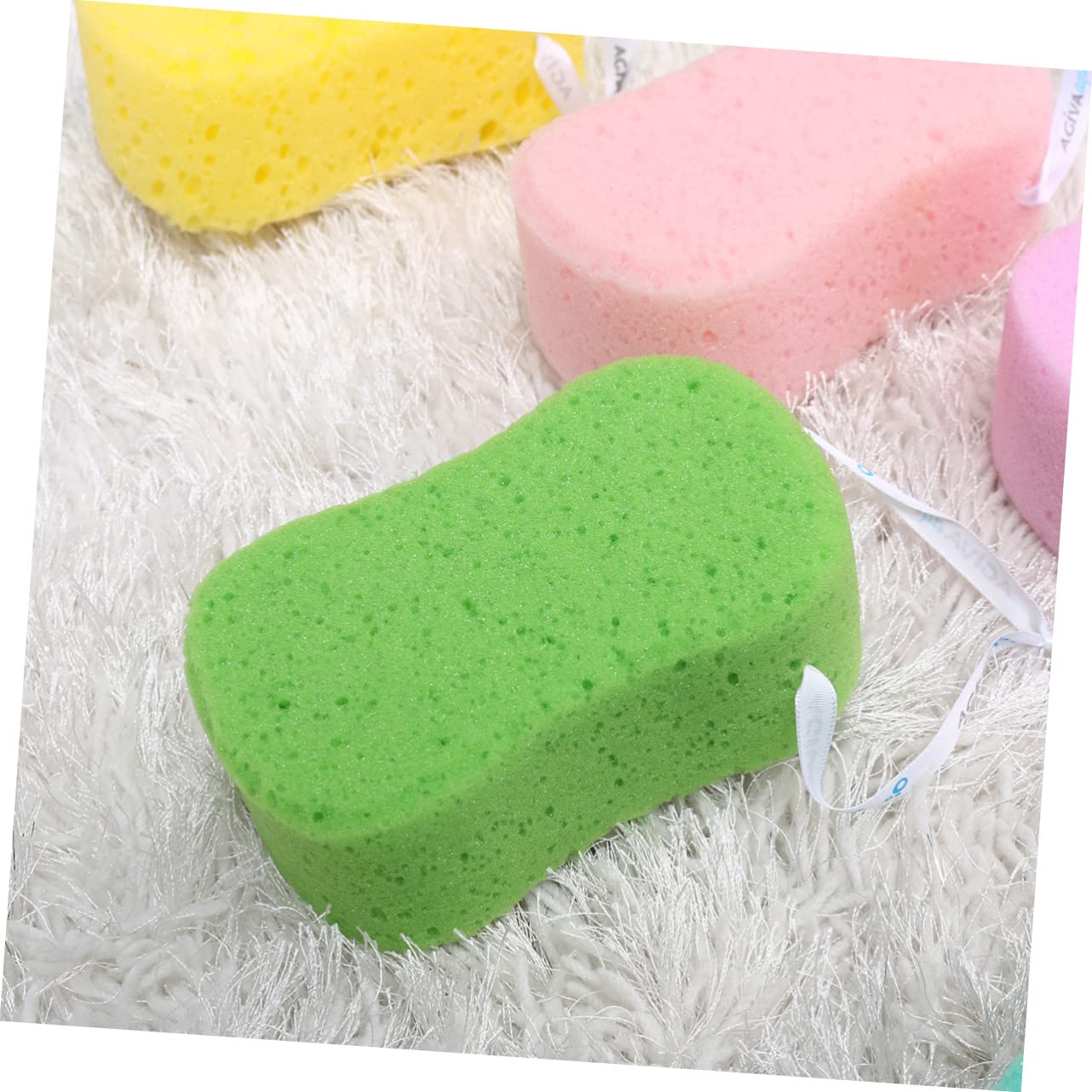 Healeved 24pezzi Spugne Da Bagno Colorate Spugne Esfolianti Per Doccia Accessori Per Bagno Adatti Ragazzo Ragazza e Adulti Design Semplice e Funzionale