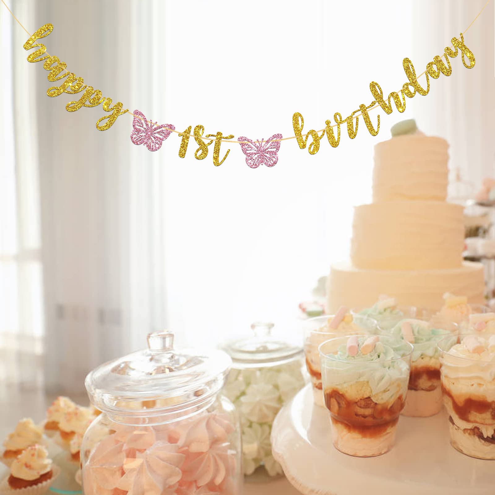 Butterfly Garland Sweet Baby Girl Banner Baby Girl Shower Banner Baby Girl  Banner Rustic Shower Decor Pink Baby Shower Baby Girl Shower Decorations, image size:1600x1600