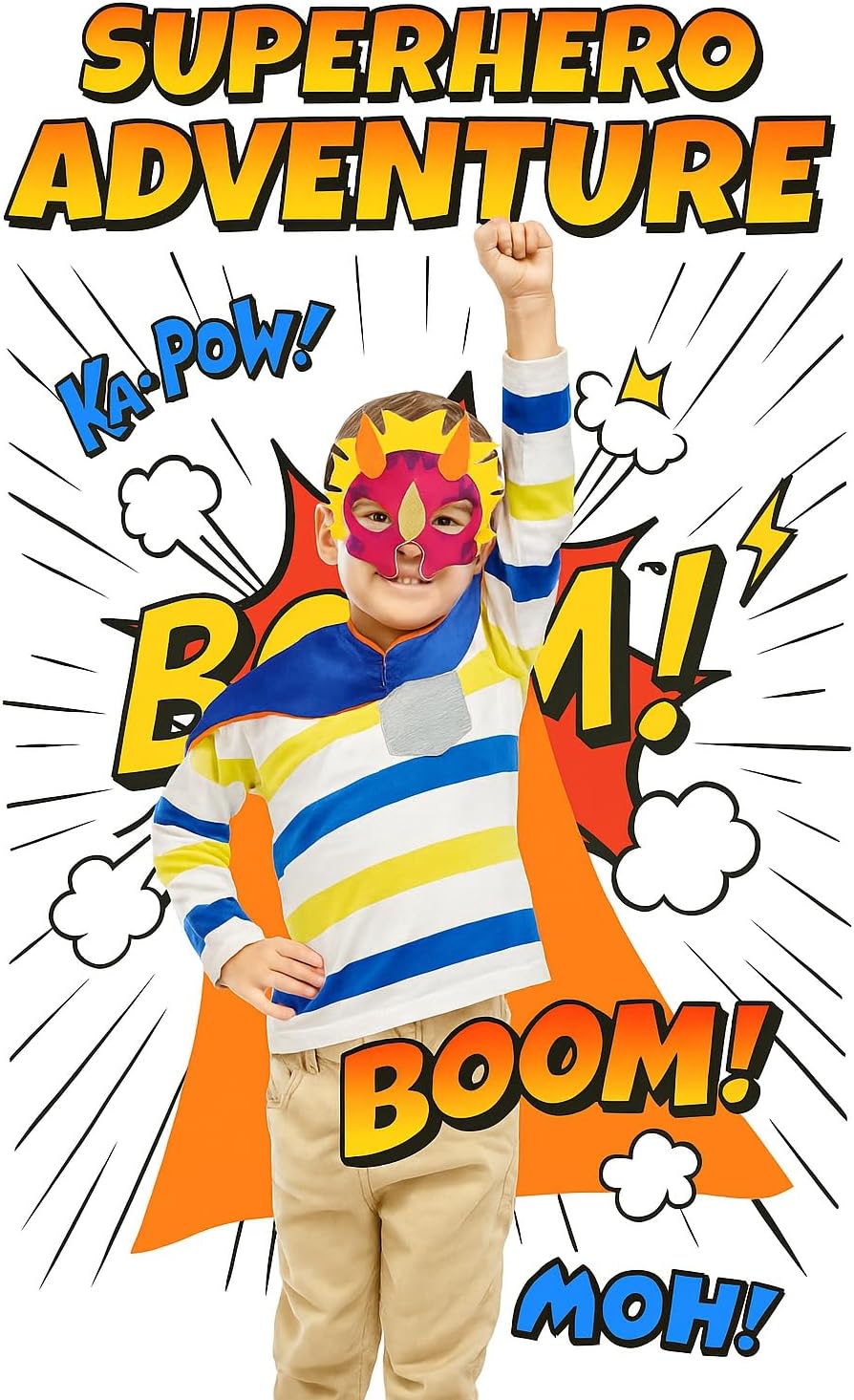Superhero Capes and Masks for Kids - Satin Capes and Felt Masks for Boys