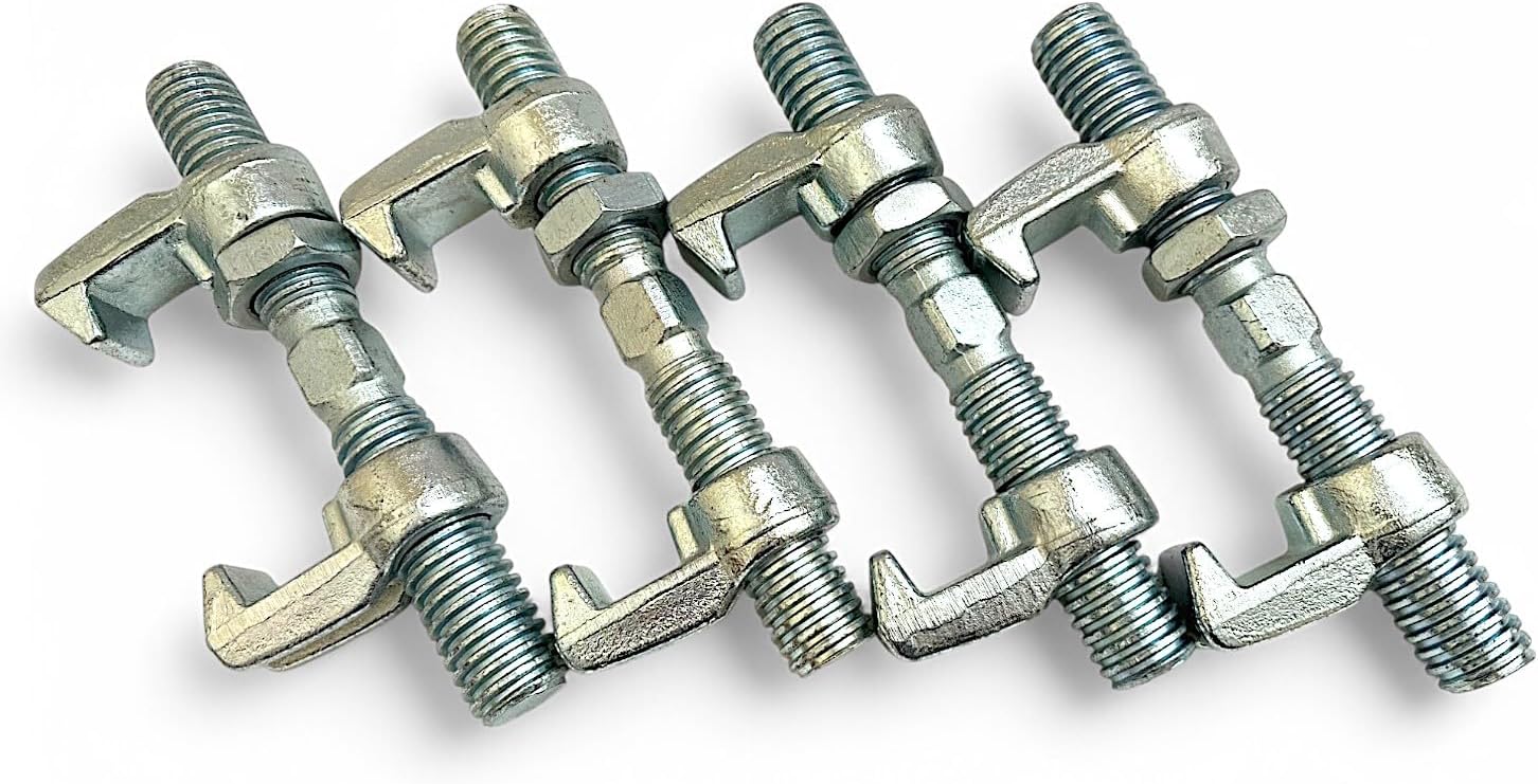 4 Clamps - Shipping Container Bridge Fitting - 280 MM - Galvanized Screw Clamp to Connect Shipping Containers - 20 or 40 foot containers. Galvanized.