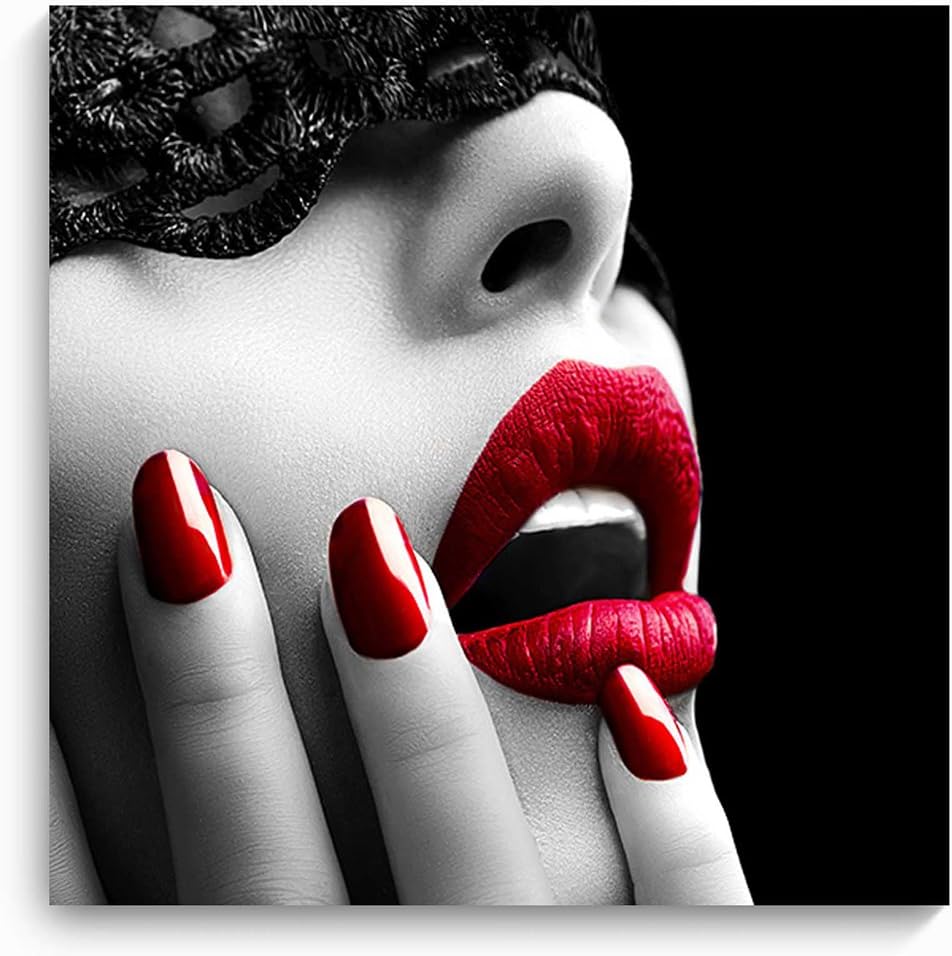 Feeby Impression Sur Toile Femme Fatale 50x50 Cm Tableaux Tableau Mural