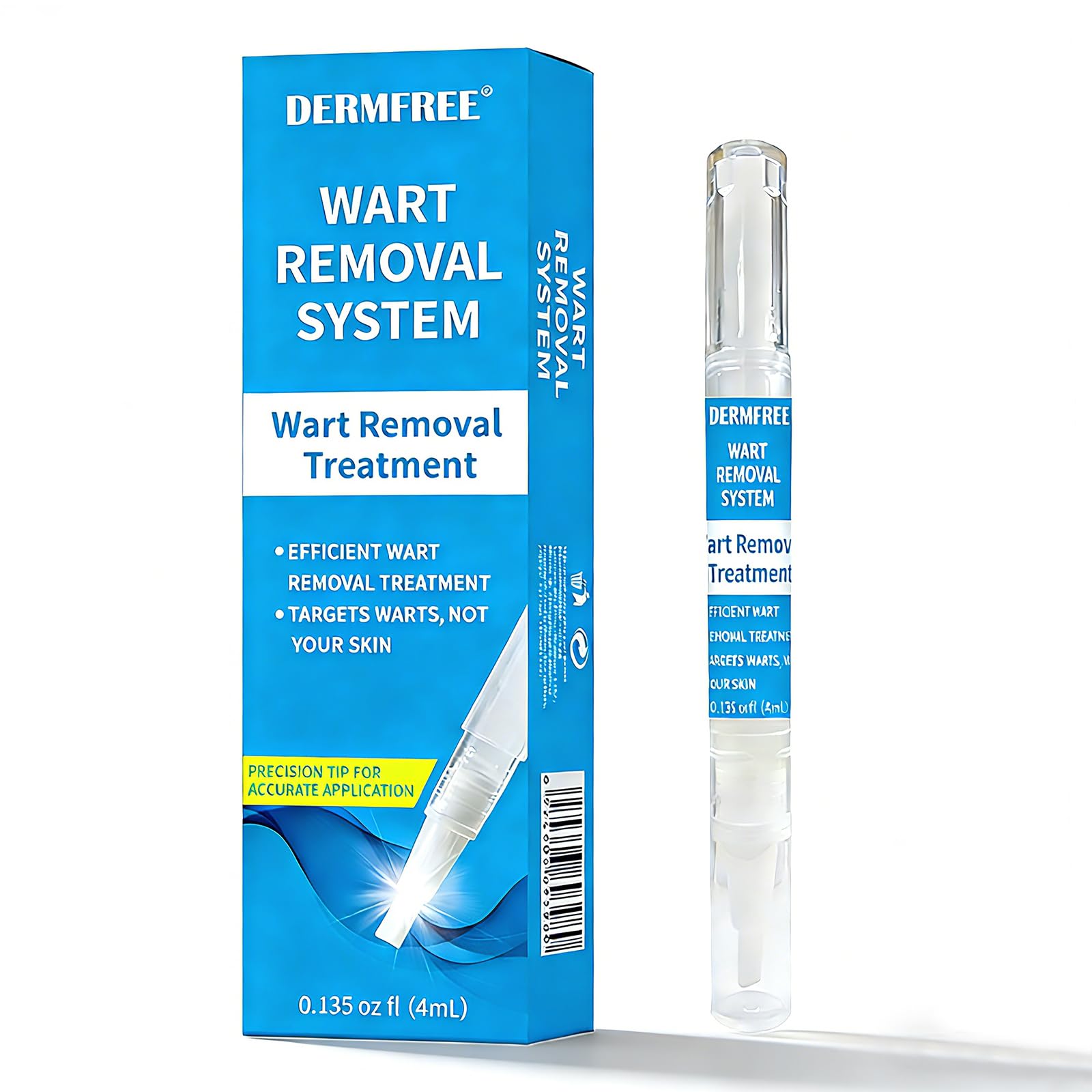 Crème D'élimination des Verrue Plantaire, Stylo anti-verrues pour le corps et les mains — Soin Doux et Sécuritaire pour Tous Types de Peau, 4ML