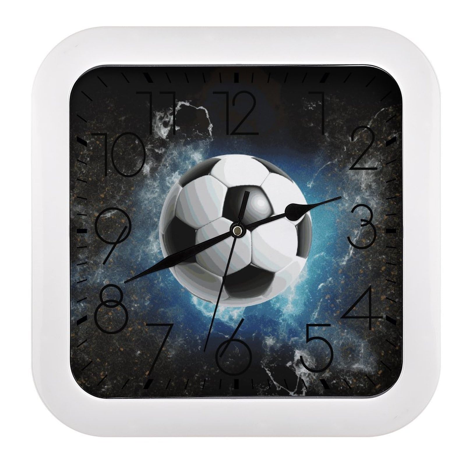 Horloge murale football silencieuse pour résoudre les problèmes de sommeil