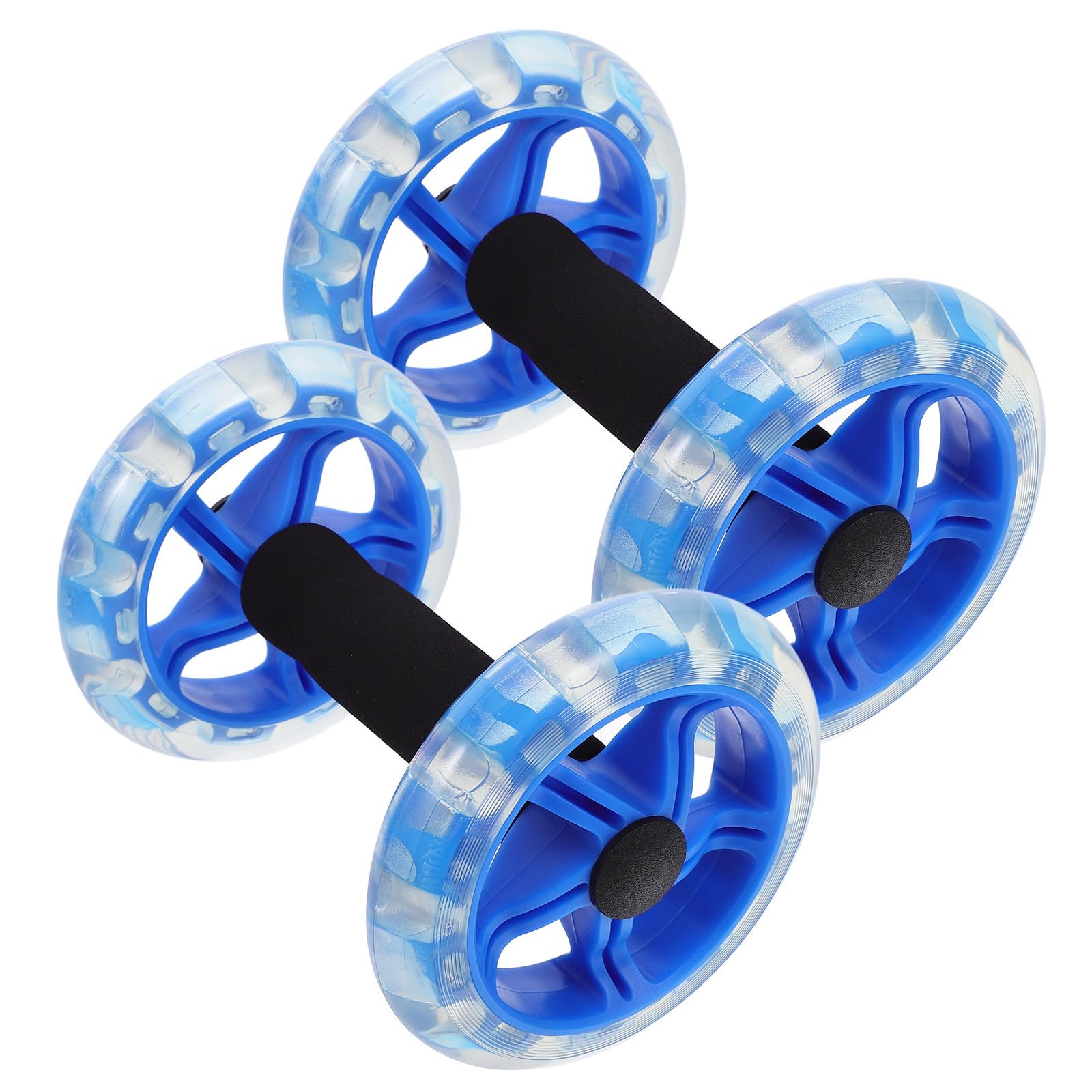 jojofuny Rueda Doble y Ruedas Dobles para Abdominales Diseño Antideslizante Material Pp y Pvc, Ligera y Estable para Entrenamiento de Abdomen en Casa