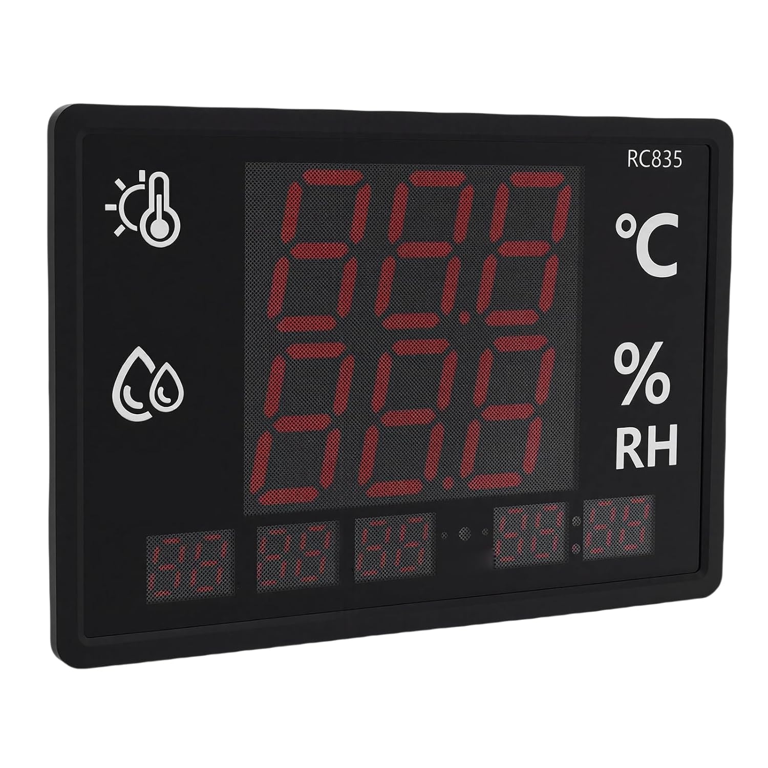 High Precision Digital Thermometer Hygrometer with Auto Brightness Adjustment - Indoor Temperature Humidity Meter for Home, Office, Nursery