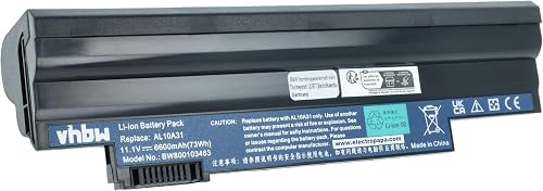 vhbw 1x Batterie Compatible avec Acer Aspire One D255 