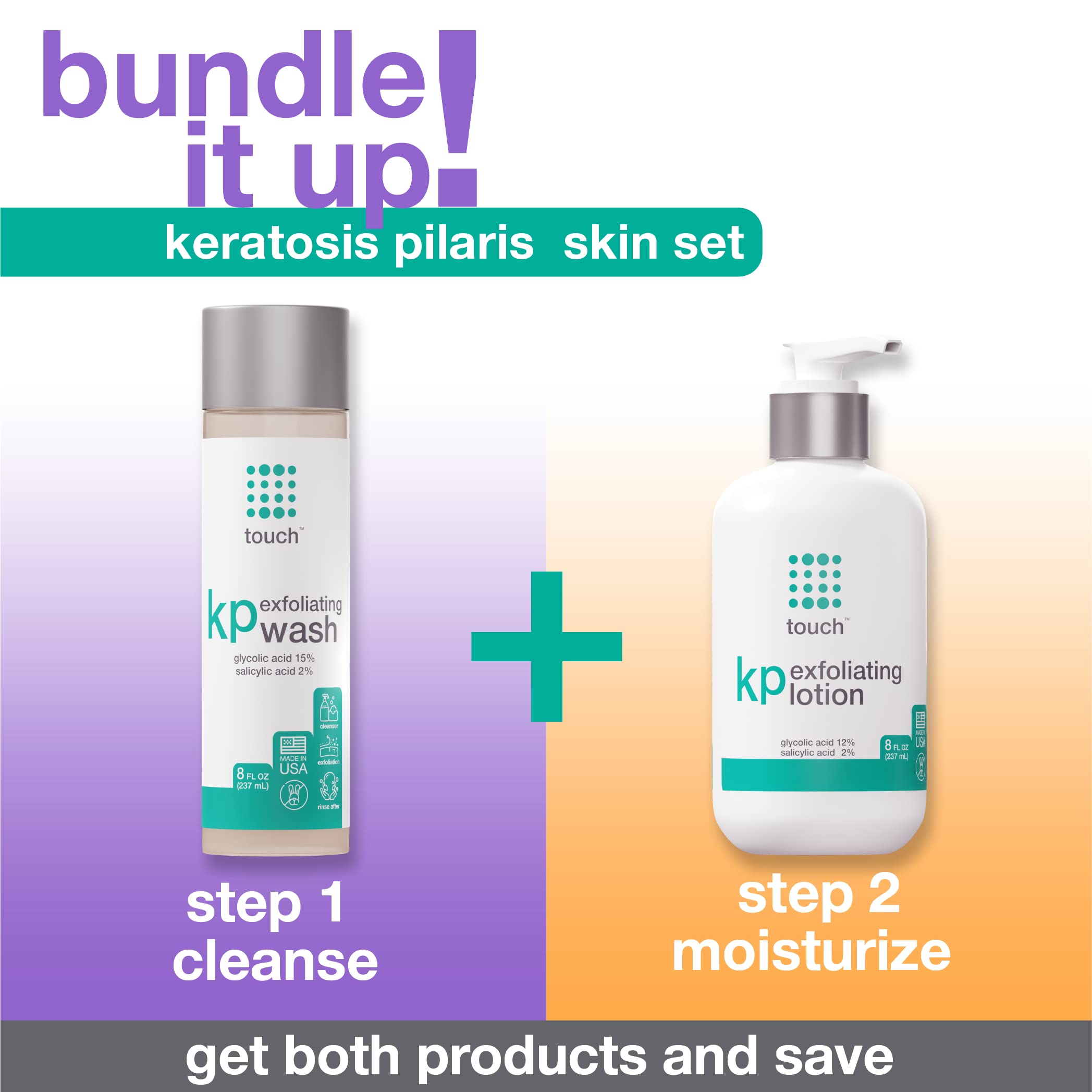 Touch Keratosis Pilaris Treatment 15 Glycolic Acid & 2 Salicylic Acid