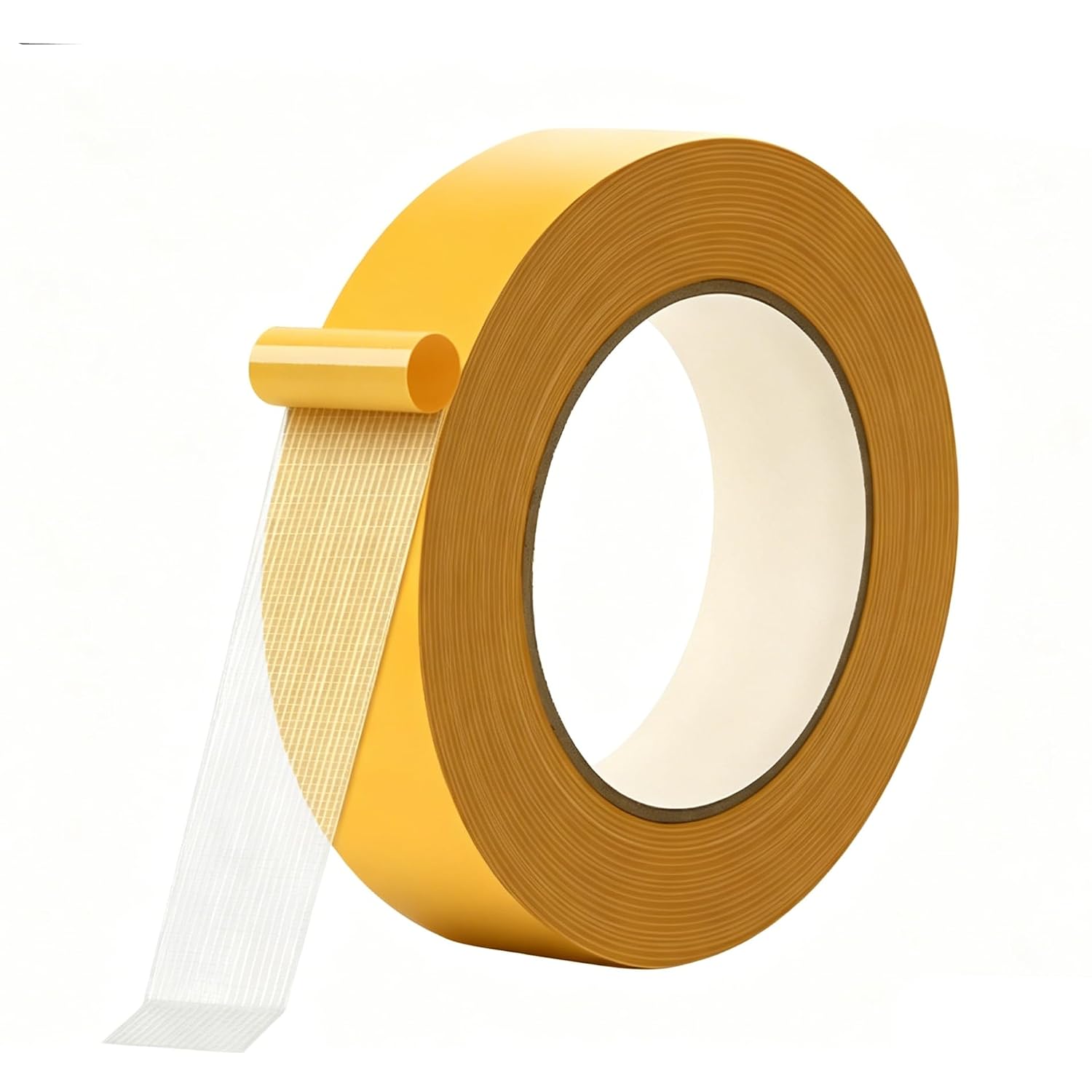 Heavy Duty Double Sided Grid Cloth Tape | 65.62ft x 1.17in | Removable Strong Adhesive | Minimal Residue Carpet Rug Tape | No Drill Wall Picture Hanging Tape | Home Repair