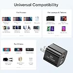 33W USB C Charger Block, Dual Port USB-C & USB-A Fast Charger, PPS Super Fast Charging, ETL Certified for iPhone 17/Air/16/15/14, Samsung Galaxy, Google Pixel, iPad, Compact Wall Charger