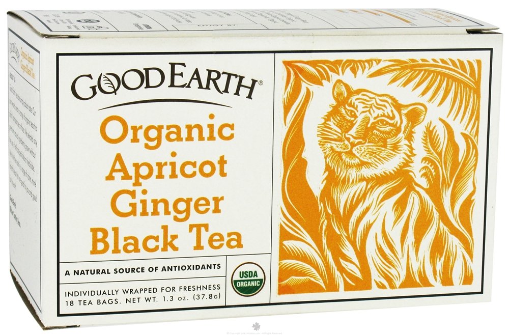 GOOD EARTH TEA OG APRICOT GING BLK, 18 CT Grocery Tea