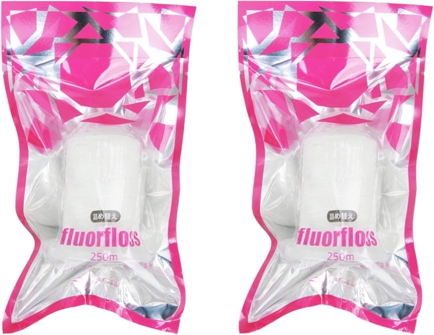 【2個セット】オーラルケア フロアフロス 250m 詰め替え用 オリジナルコットンセット付き
