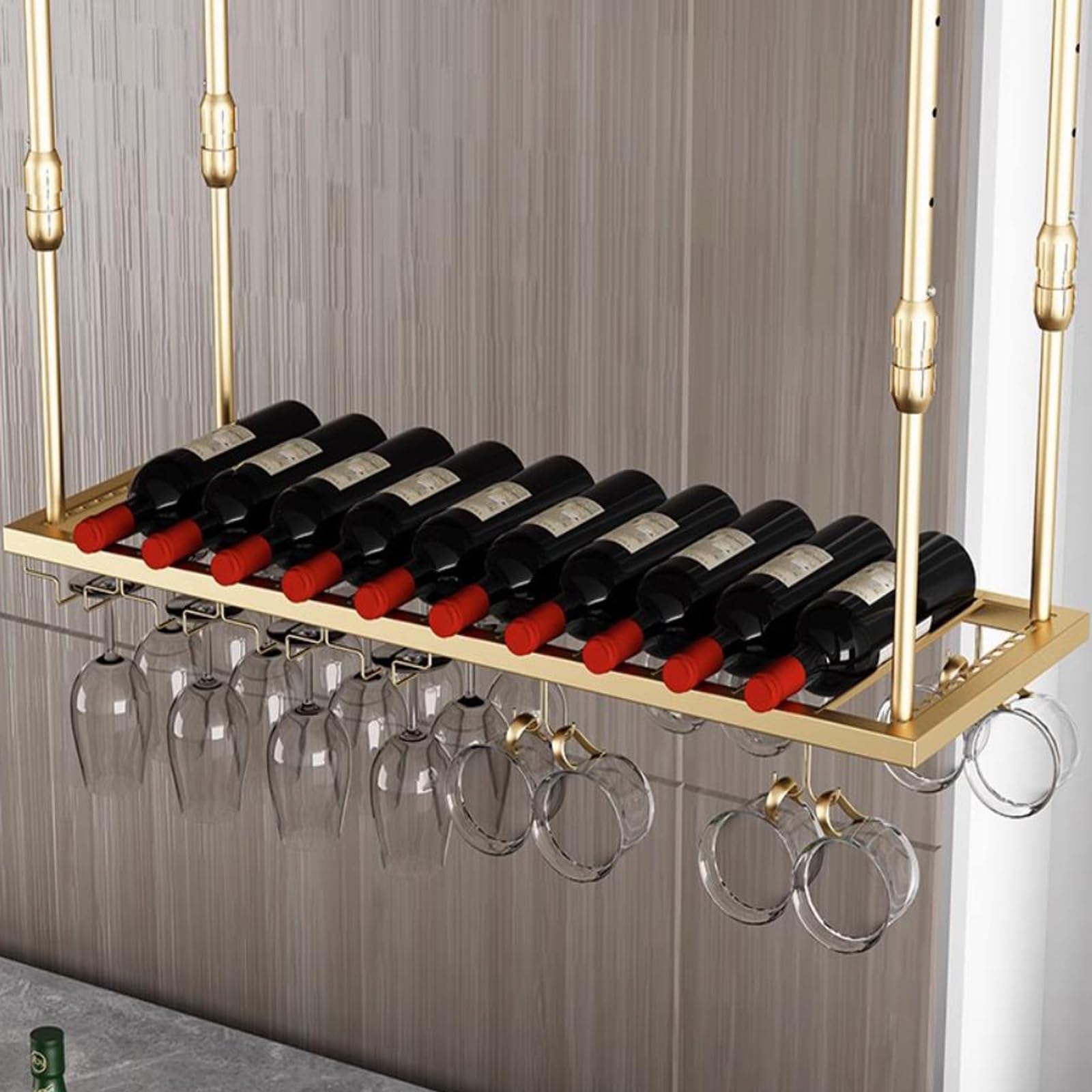 Égouttoir à Verres à vin pour Armoire et plafond afin de libérer de l'espace et éviter la casse