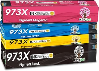 KINGJET 973X wkłady do drukarek kompatybilne z HP 973 X 973 kartridże do HP Pagewide Pro 477dw P57750dw P55250dw 477dwt 452dw 552dw 577dw 577z 477dn 452dwt