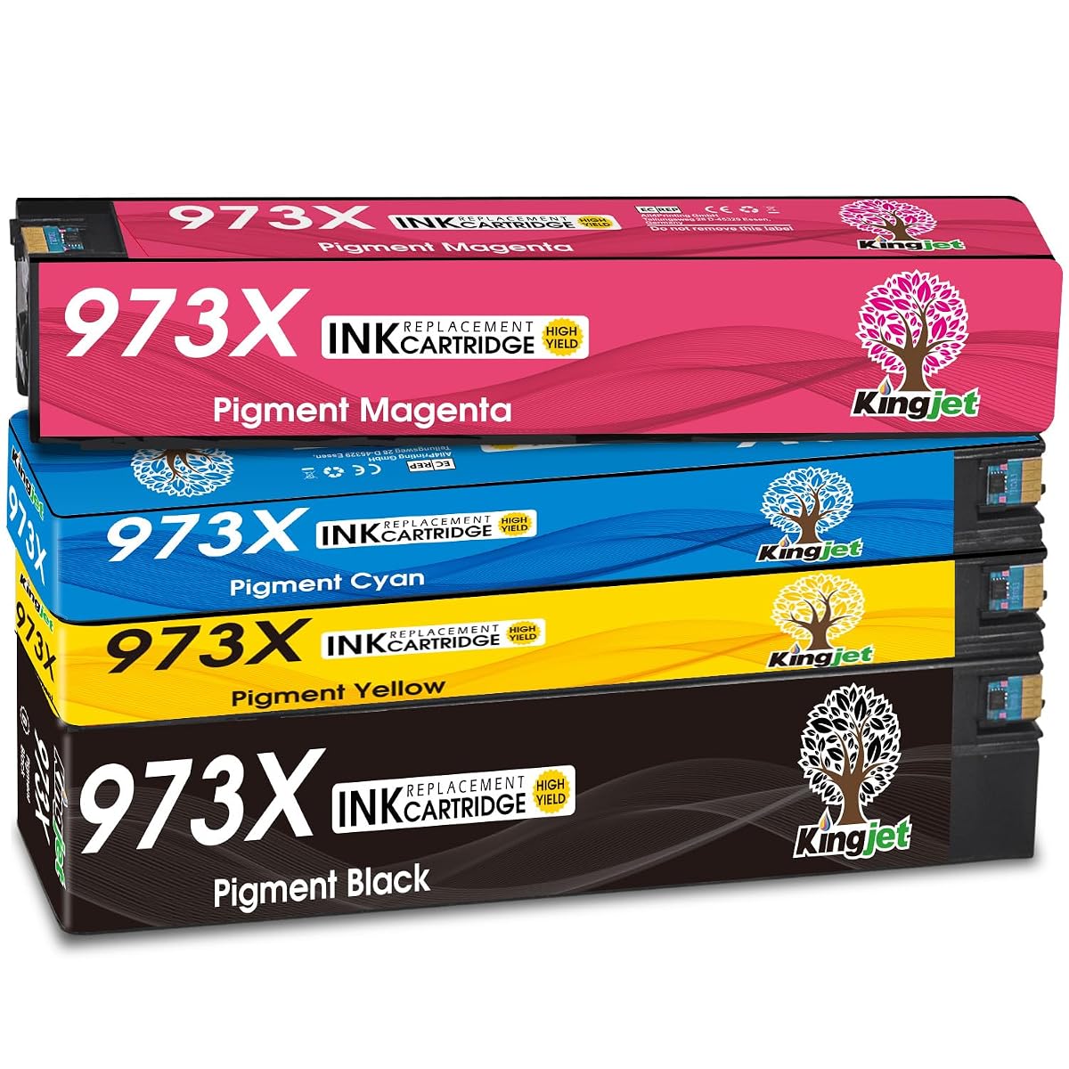 KINGJET 973X wkłady do drukarek kompatybilne z HP 973 X 973 kartridże do HP Pagewide Pro 477dw P57750dw P55250dw 477dwt 452dw 552dw 577dw 577z 477dn 452dwt