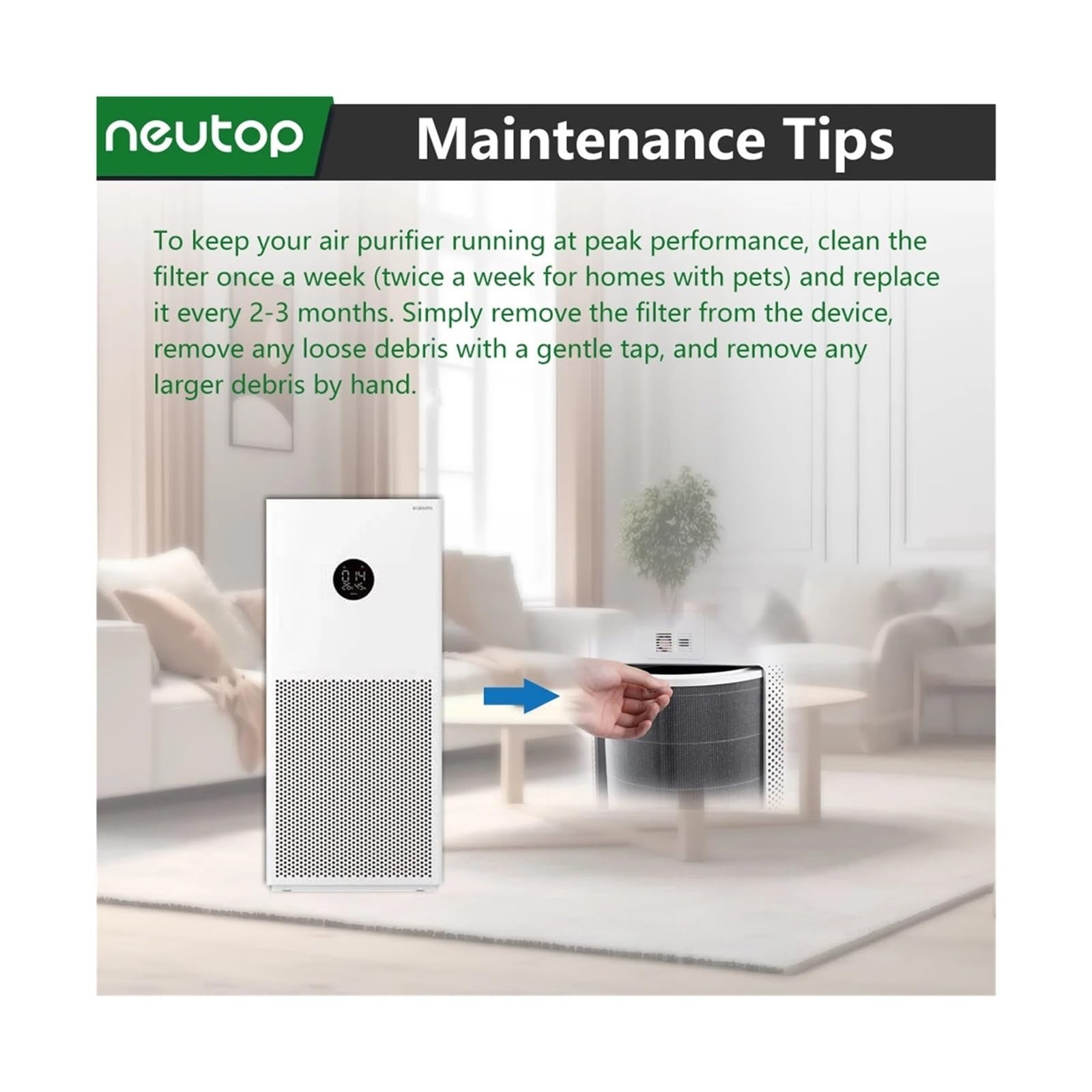 Filtro purificador de aire PM2.5, Compatible con Xiaomi, cartucho de accesorios 4 H13