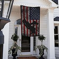 Vista 7 de Bandera de motos de nieve de EE. UU., bandera decorativa duradera de 4 x 6 pies