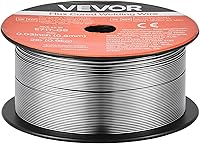Vista 9 de VEVOR Flux Core - Cable de soldadura MIG, E71T-GS 0.03 pulgadas, 2 libras, alambre de soldadura de acero suave sin gas con salpicaduras bajas