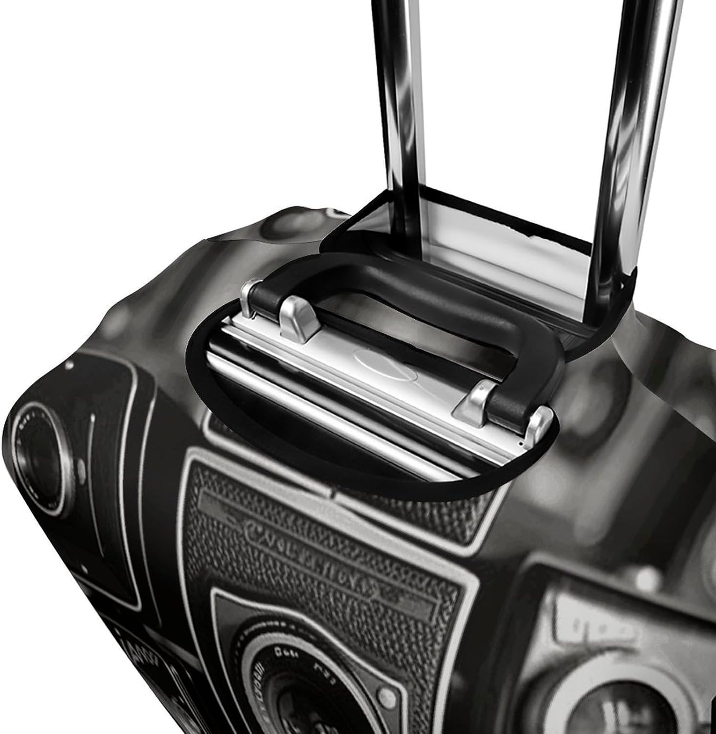 Travel Wheeled Suitcase Sleeve Dustproof Anti-scratch Vintage Camera Luggage Case Protective Cover For 19-32 Inch Luggage