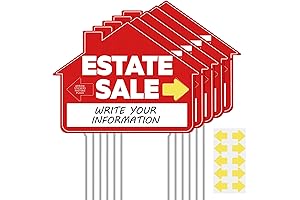 Soaoo Estate Sale Signs with Stakes