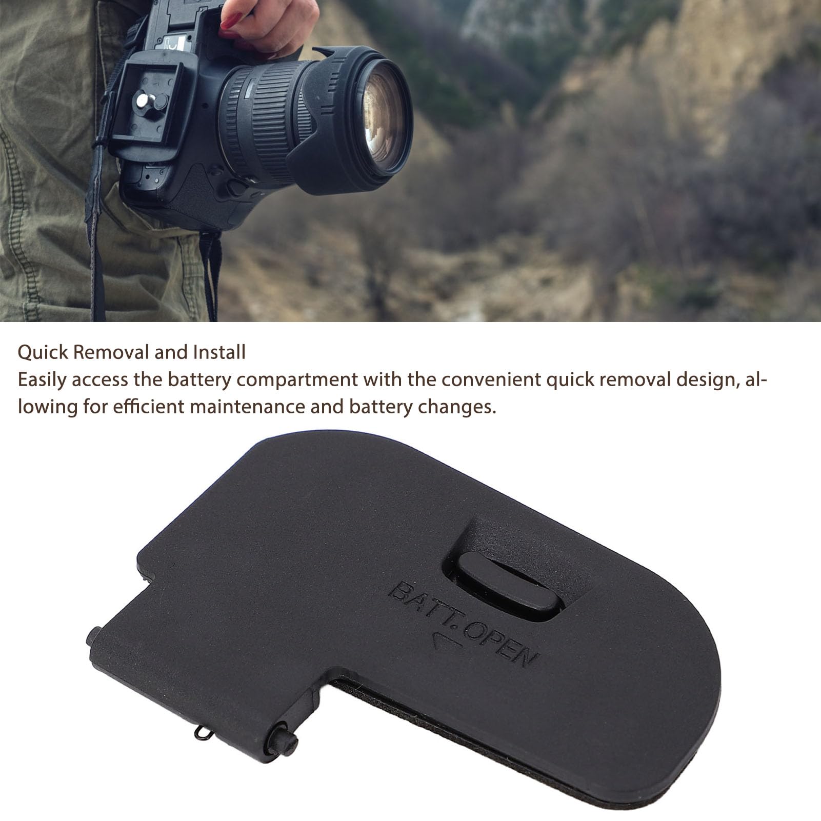 Couvercle de porte de batterie de rechange pour appareil photo reflex numérique R5 R5 C R6