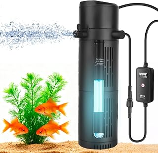 1200L/H Aquarienfilter mit UV-Sterilisator & Timer
