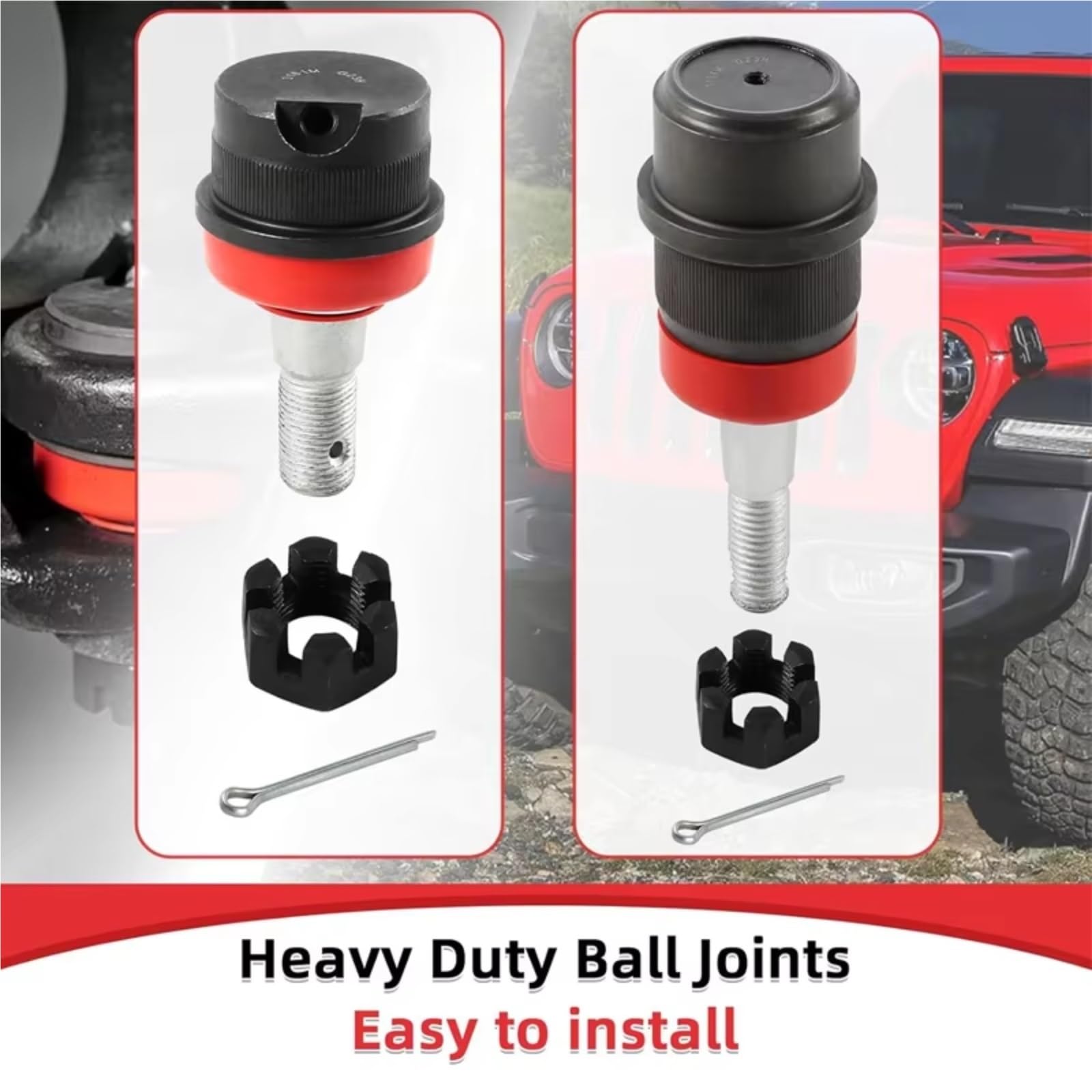 Kit Rotules Direction Compatible avec Jeep pour Comanche 1986-1992 pour Wrangler pour illimité 2004-2006 10642 Kit de rotule robuste Performance