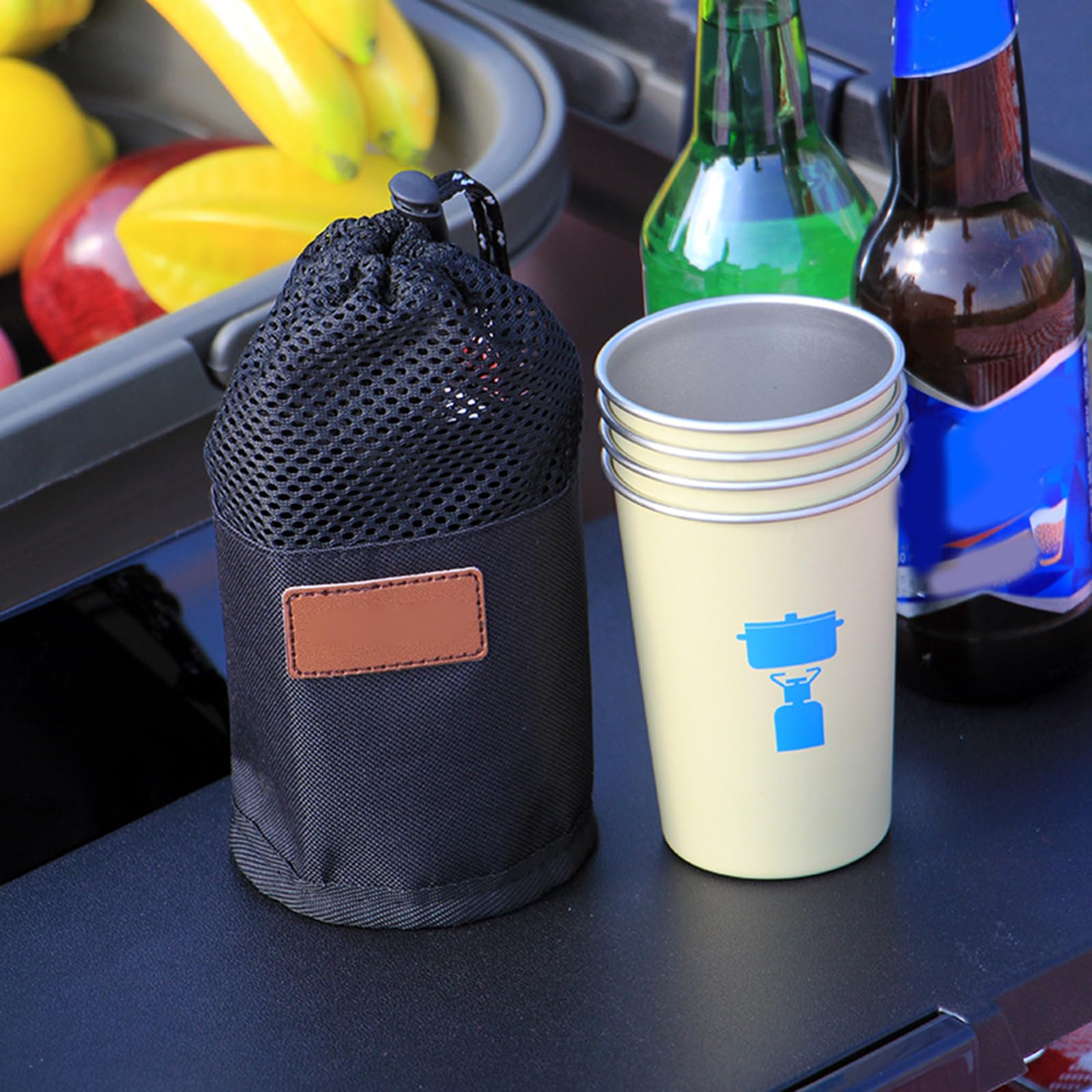 Generisch 350 ml Edelstahl Trinkbecher für Outdoor Reisen
