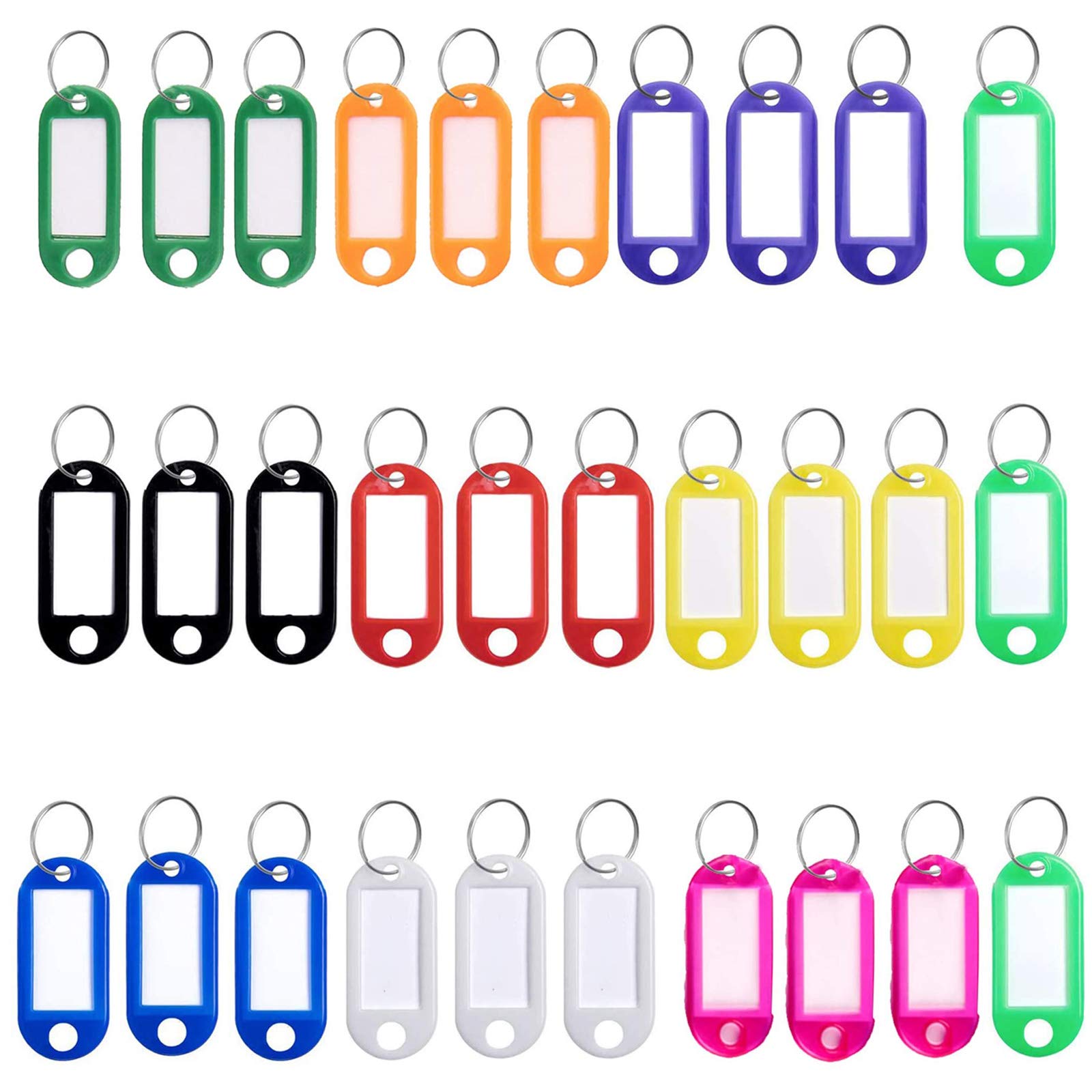 Buy Lanzn30 PCS Key Tags,Key Fobs Labels Key Rings Name Tags Key Label
