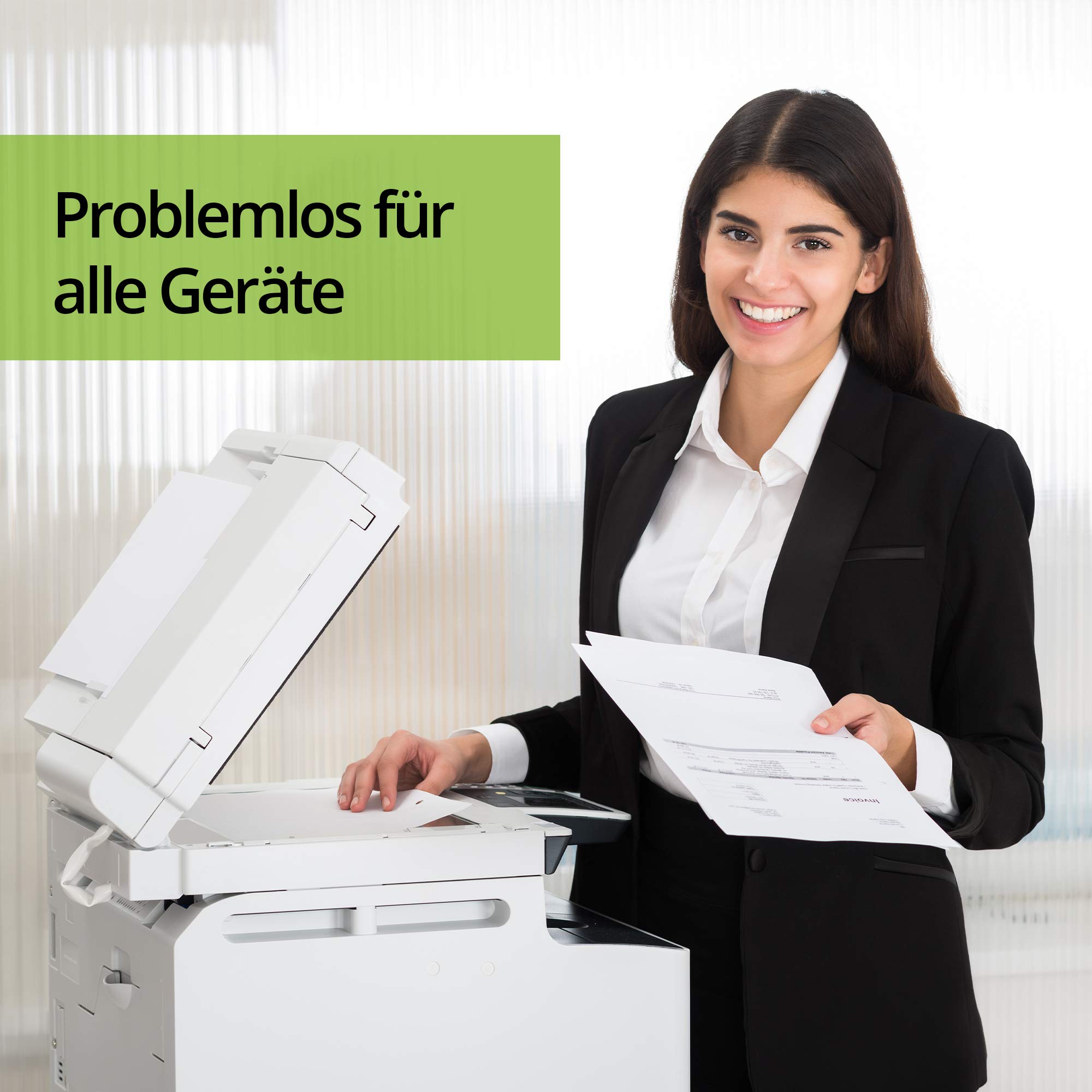 Druckerpapier Kopierpapier DIN A4, 80g Papier holzfrei weiß, 2 Kartons mit jeweils 5 Packungen, 500 Blatt pro Packung