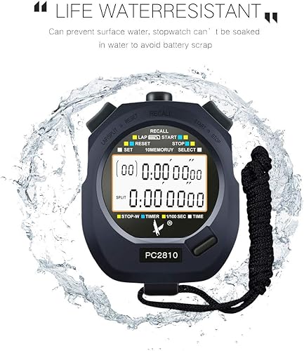 Miniatura 4 de LEAP Cronómetro Temporizador profesional 3 RAW 1030100 Memoria dividida con pantalla digital extra grande para cronómetros, temporizador de juegos