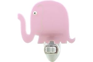 Fused Glass Elephant Night Light for Kids (Adorable)