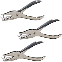 3 PCS Single Hole Punch 1/8 Inch Metal Paper Puncher, Small Hole Puncher for Crafts Tags Tickets Scrapbook DIY Projects Office School Use