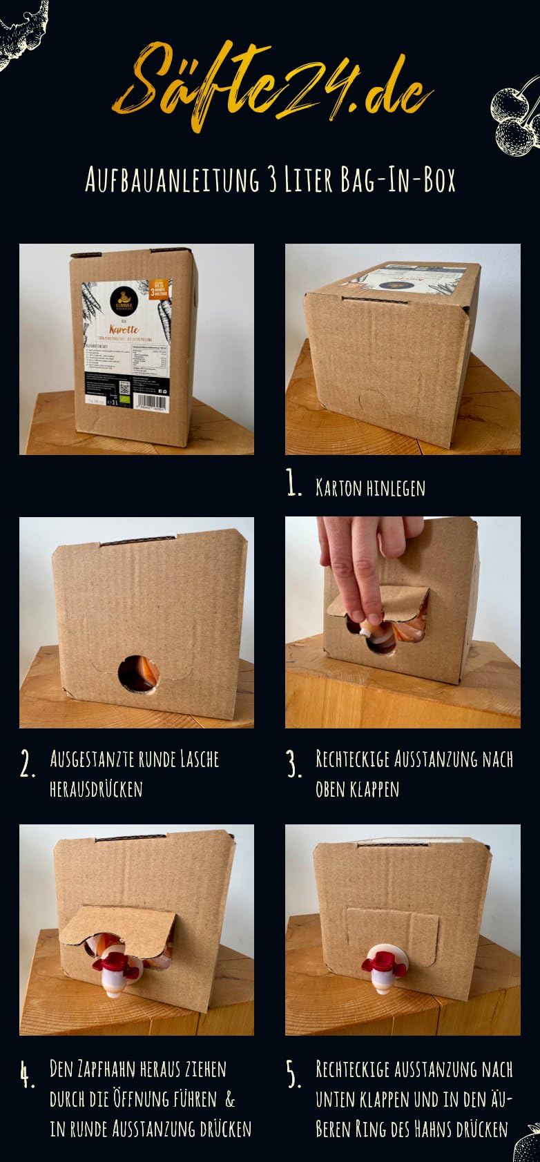 Bio Rote Betesaft 3L – 100% Direktsaft aus roten Beeten, naturbelassen & ungesüßt – ohne Zuckerzusatz, vegan & kaltgepresst im praktischen Bag-in-Box Karton