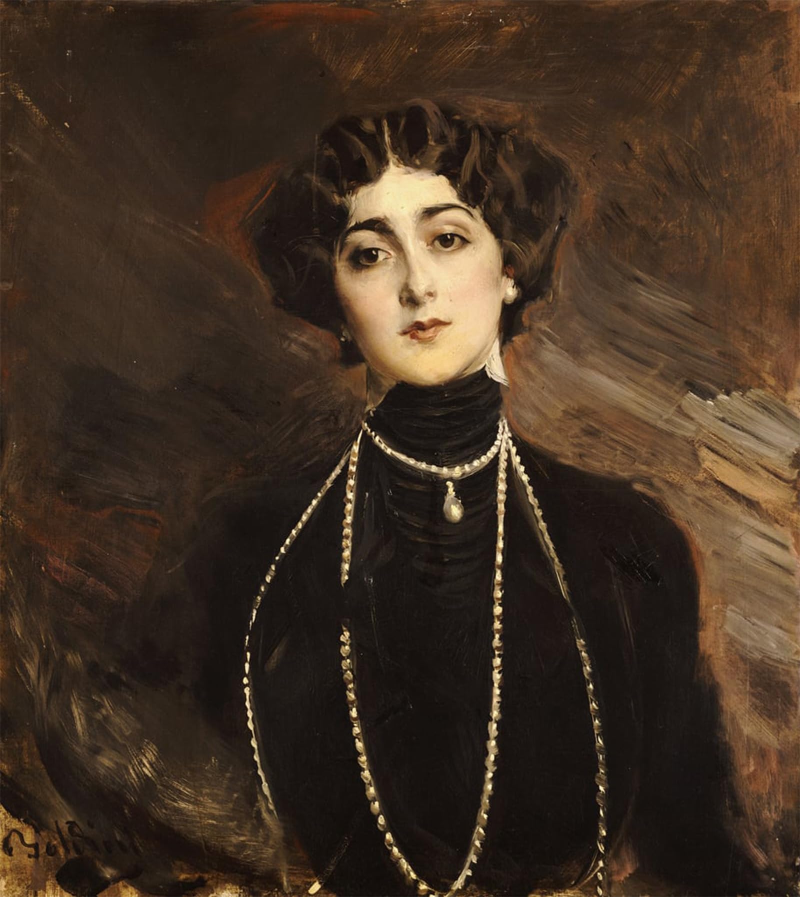 Cuadro sobre lienzo Lina Cavalieri por Giovann 60x90cm para decoración de oficina 5
