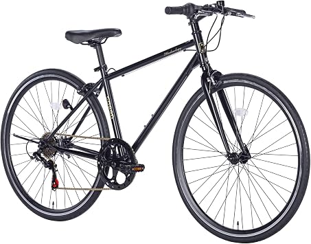 21Technology CL266 Bicycle Cross Bike, 700 x 28c Tire, Shimano 6-Speed Gear, Revosifter, Flat Handlebar, Front and Rear Caliper Brakes